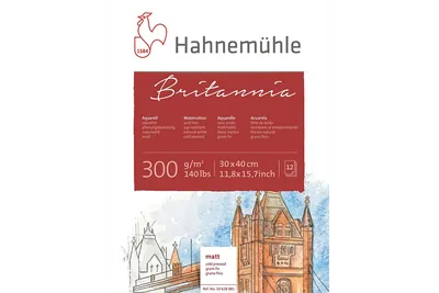 Hahnemühle Britannia 30 x 40 cm, bloc de 12 hojas