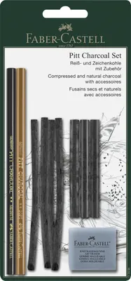 Faber-Castell Pitt Charcoal, set de 10 piezas