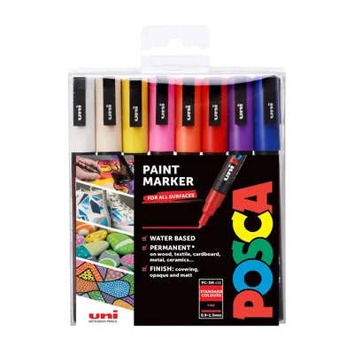 Posca PC-3M - Pack de 16 rotuladores de pintura al agua