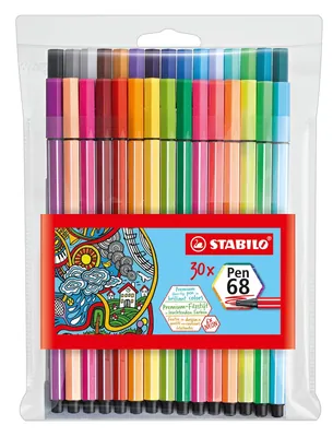 Stabilo Pen 68, 30 rotuladores