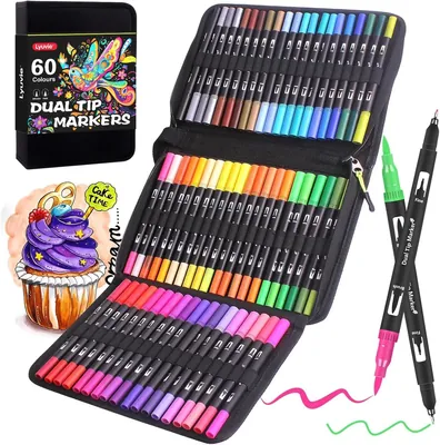 Lyuvie 60 Colores Rotuladores Lettering Rotuladores Punta