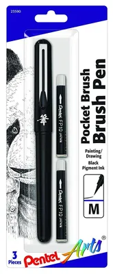 Pentel Pocket Brush, pincel de tinta